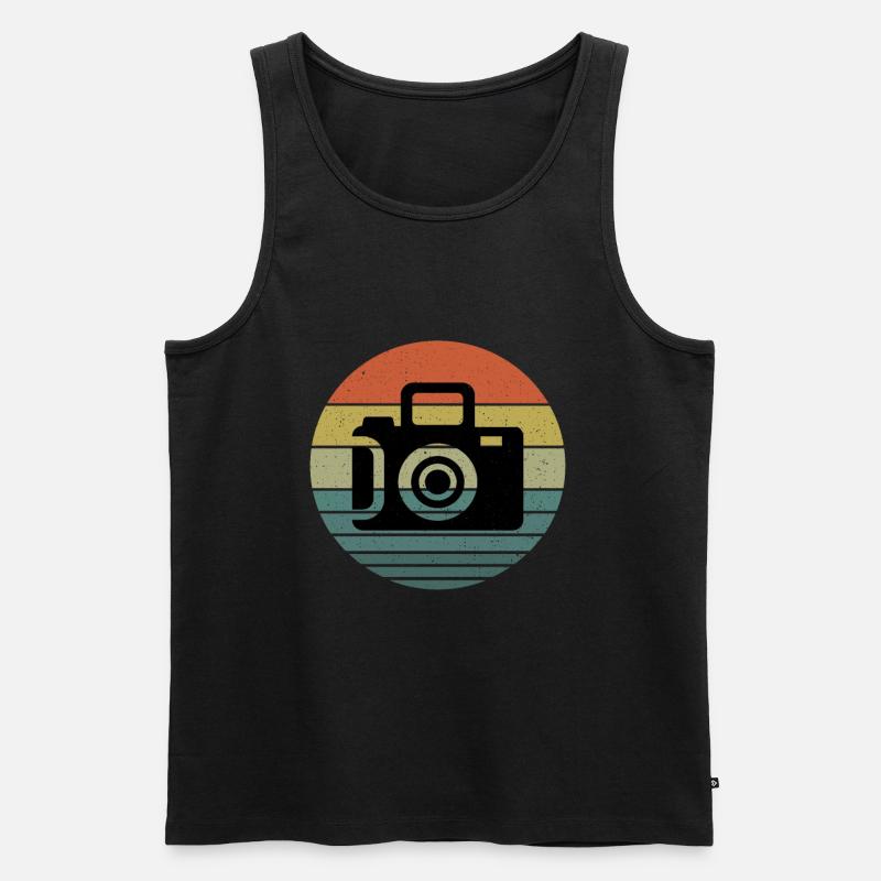 Fotografie - Männer Premium Bio Tank Top - Schwarz
