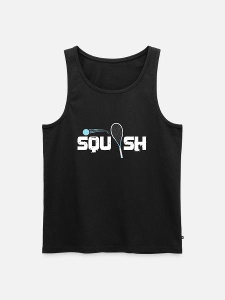 Squash - Männer Premium Bio Tank Top - Schwarz