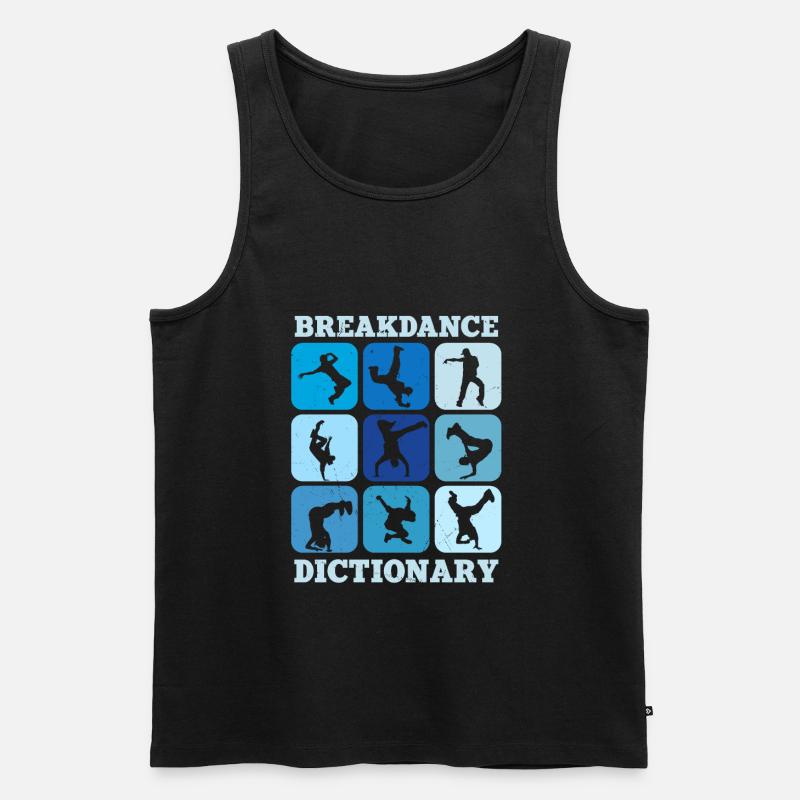 Breakdance Lexikon - Männer Premium Bio Tank Top - Schwarz
