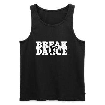 Breakdance - Débardeur bio Premium Homme - noir - Devant - Michal (187cm)