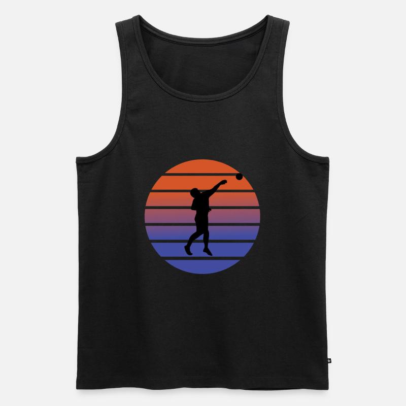 Kugelstossen - Männer Premium Bio Tank Top - Schwarz
