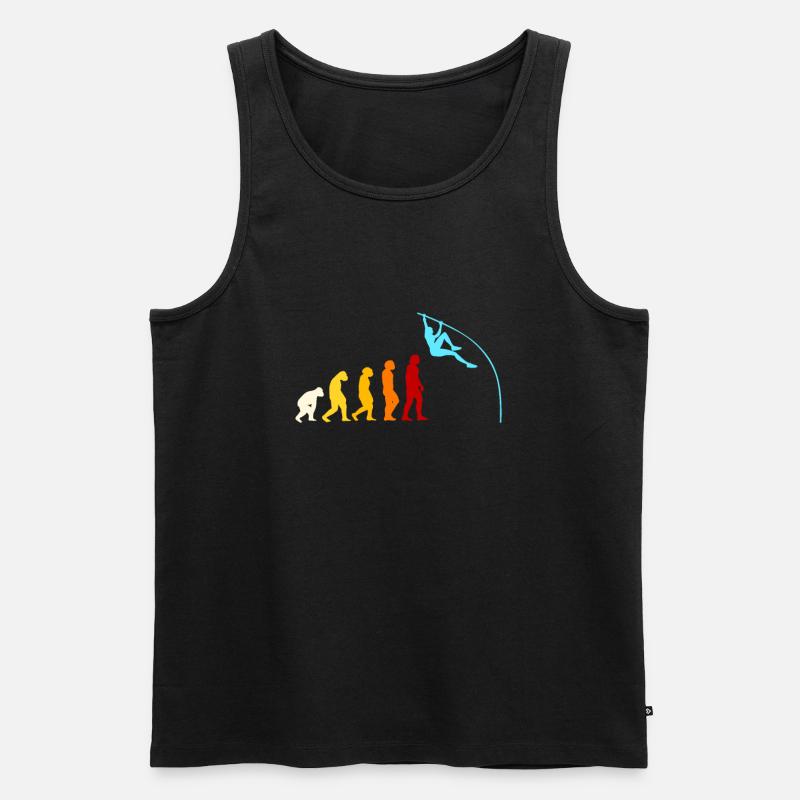 Pole vault evolution - Men's Premium Organic Tank Top - black