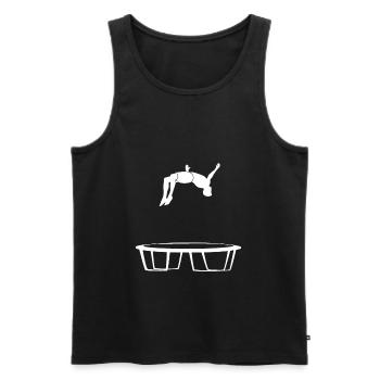 Trampoline gift - Men's Premium Organic Tank Top - black - Front - Michal (187cm)