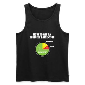 Civil engineer - Men's Premium Organic Tank Top - black - Front - AI Model Male 178 light (178cm)