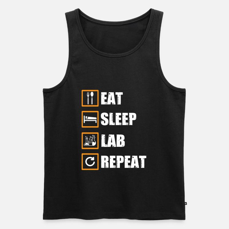 Labor Geschenk - Männer Premium Bio Tank Top - Schwarz