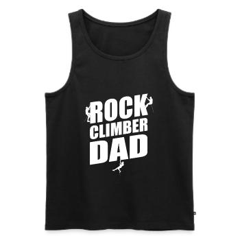 Grimpeur Papa Escalade - Débardeur bio Premium Homme - noir - Devant - Michal (187cm)
