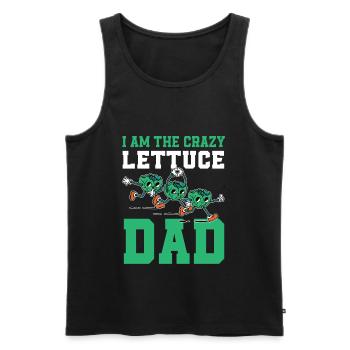 Lettuce Daddy - Men's Premium Organic Tank Top - black - Front - AI Model Male 178 light (178cm)