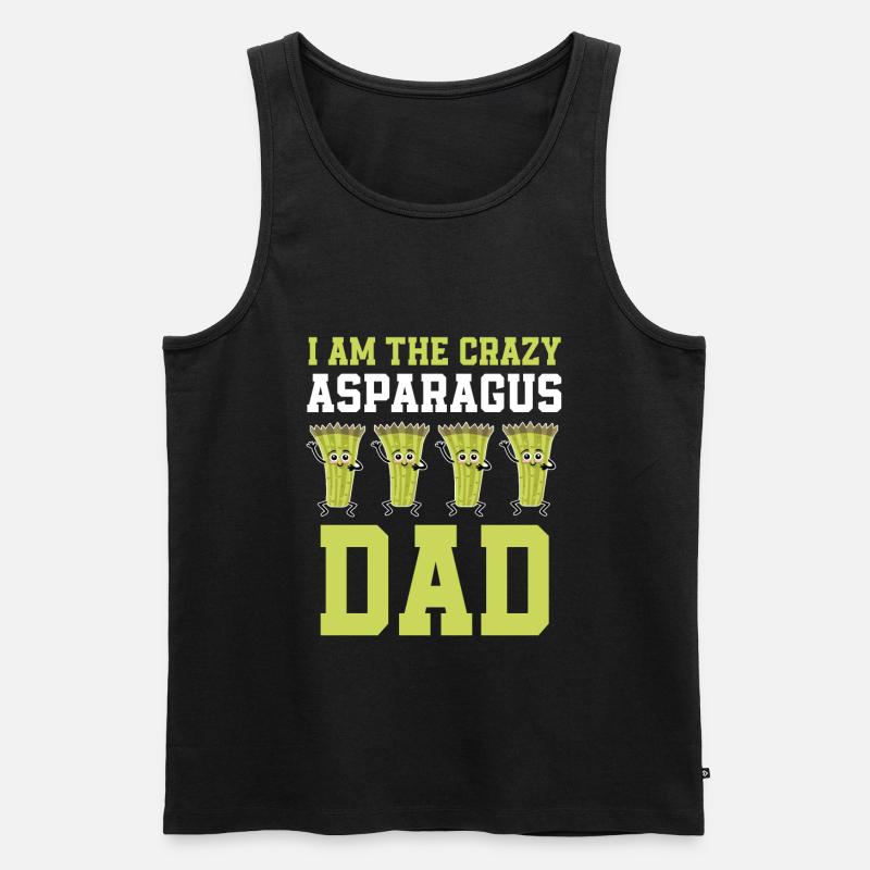 Spargel Papa - Männer Premium Bio Tank Top - Schwarz