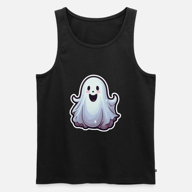 Gespenst - Männer Premium Bio Tank Top - Schwarz