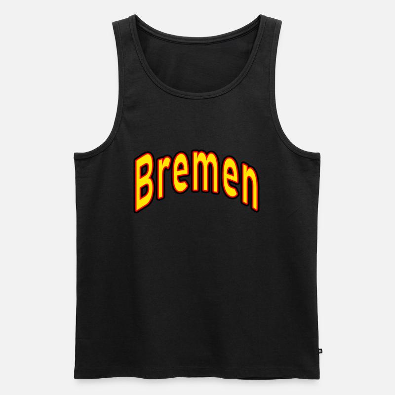 bremen - Männer Premium Bio Tank Top - Schwarz