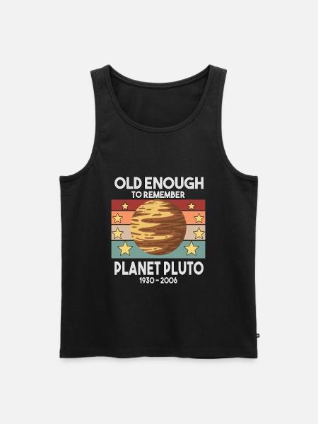 Pluto Vintage Planet Pluto Pluto Day Pluto Day - Men's Premium Organic Tank Top - black