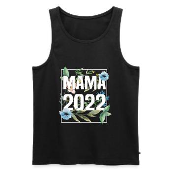 Werdende Mama 2022 Schwangerschaft Geburt Baby - Männer Premium Bio Tank Top - Schwarz - Vorne - Michal (187cm)