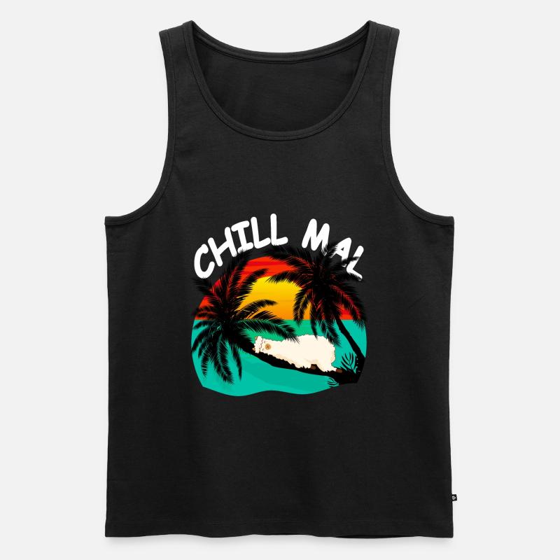 Chill Mal - Männer Premium Bio Tank Top - Schwarz