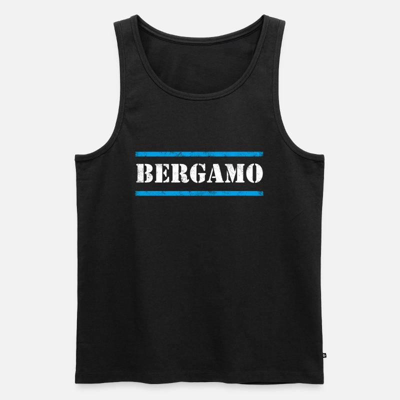 Bergamo - Männer Premium Bio Tank Top - Schwarz