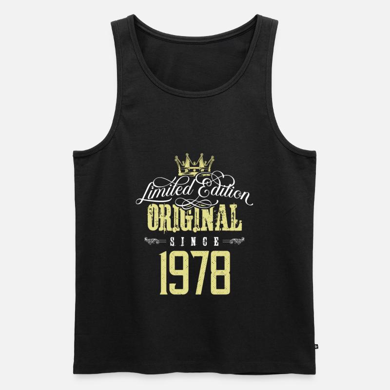 1978 limited edition - Männer Premium Bio Tank Top - Schwarz