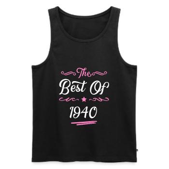 1940 best of - Männer Premium Bio Tank Top - Schwarz - Vorne - Michal (187cm)