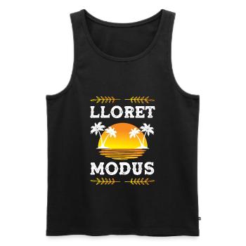 Lloret De Mar Modus - Männer Premium Bio Tank Top - Schwarz - Vorne - Michal (187cm)