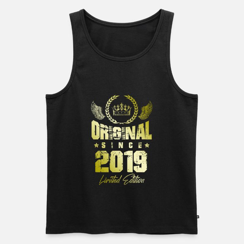 2019 limited edition - Männer Premium Bio Tank Top - Schwarz