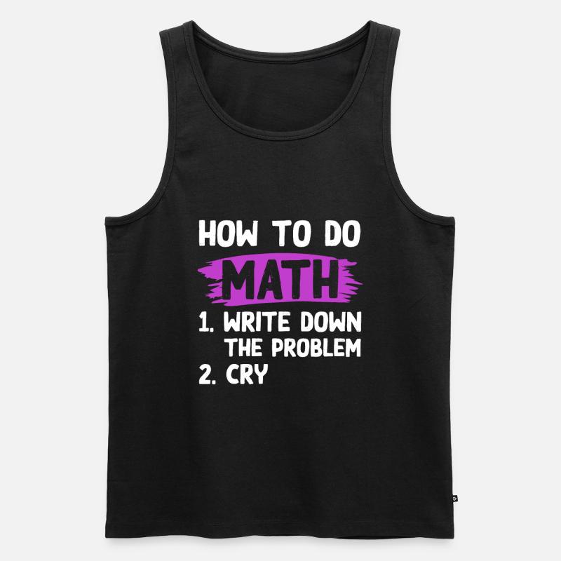 mathematik problem - Männer Premium Bio Tank Top - Schwarz