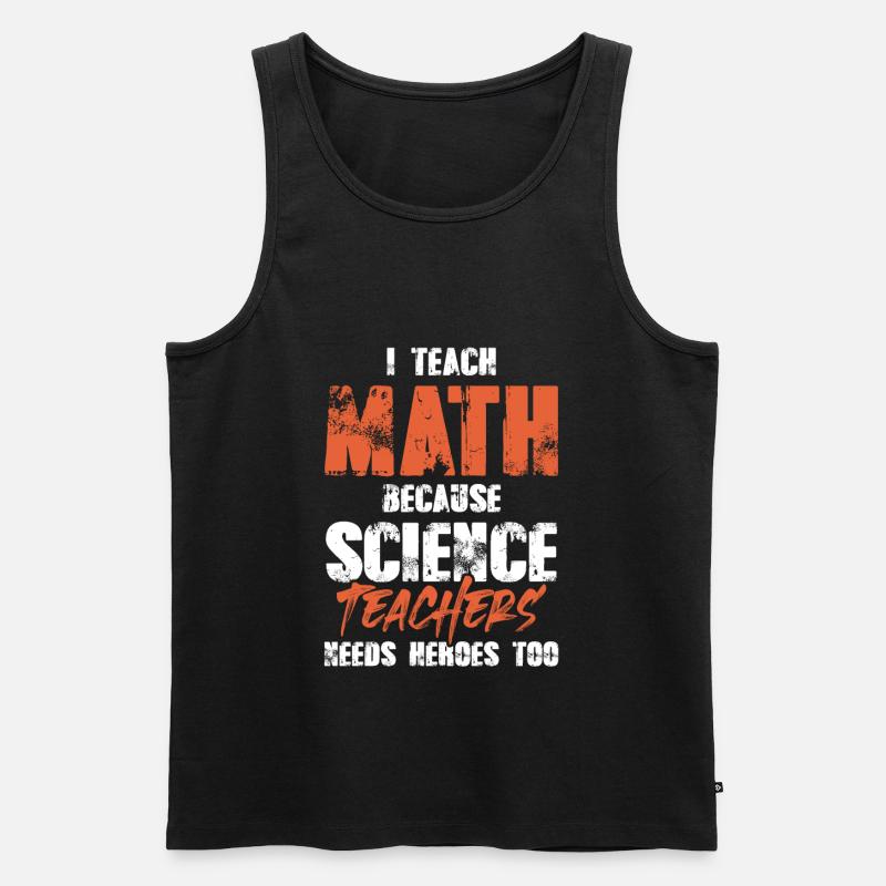 mathematik lehrer - Männer Premium Bio Tank Top - Schwarz