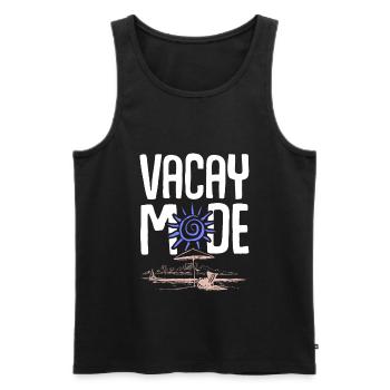 urlaub sommer - Männer Premium Bio Tank Top - Schwarz - Vorne - Michal (187cm)