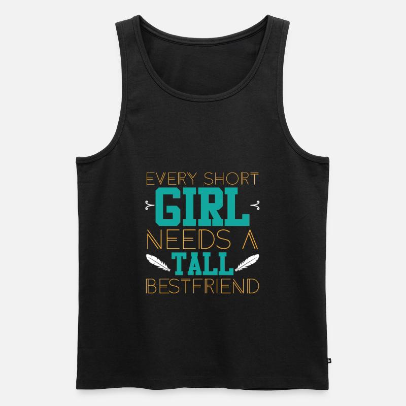 klein und groß - Männer Premium Bio Tank Top - Schwarz