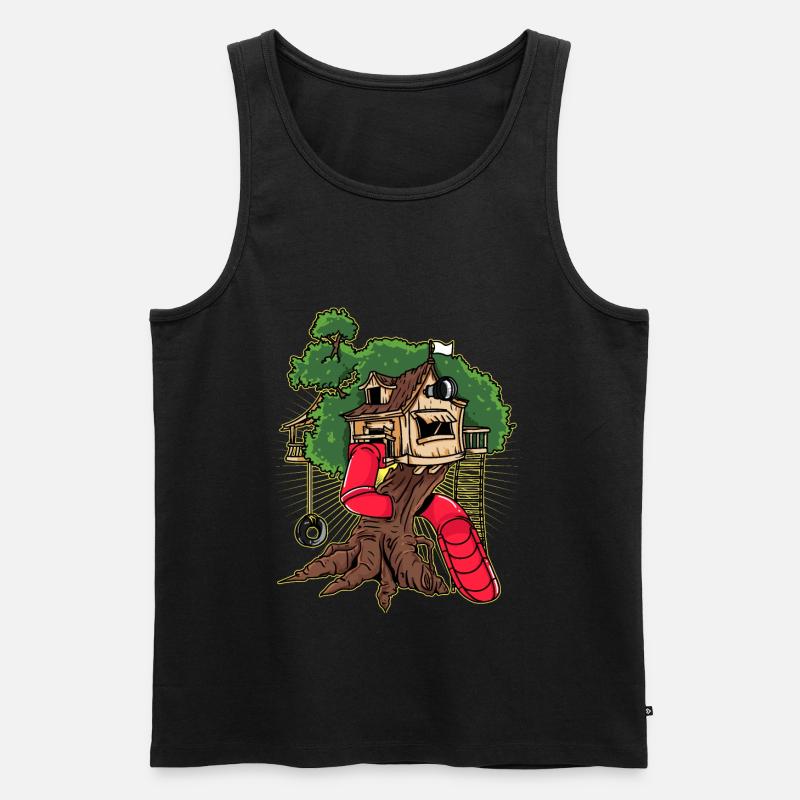 Baumhaus Kinder Baumhaus Garten Baumhaus - Männer Premium Bio Tank Top - undefined