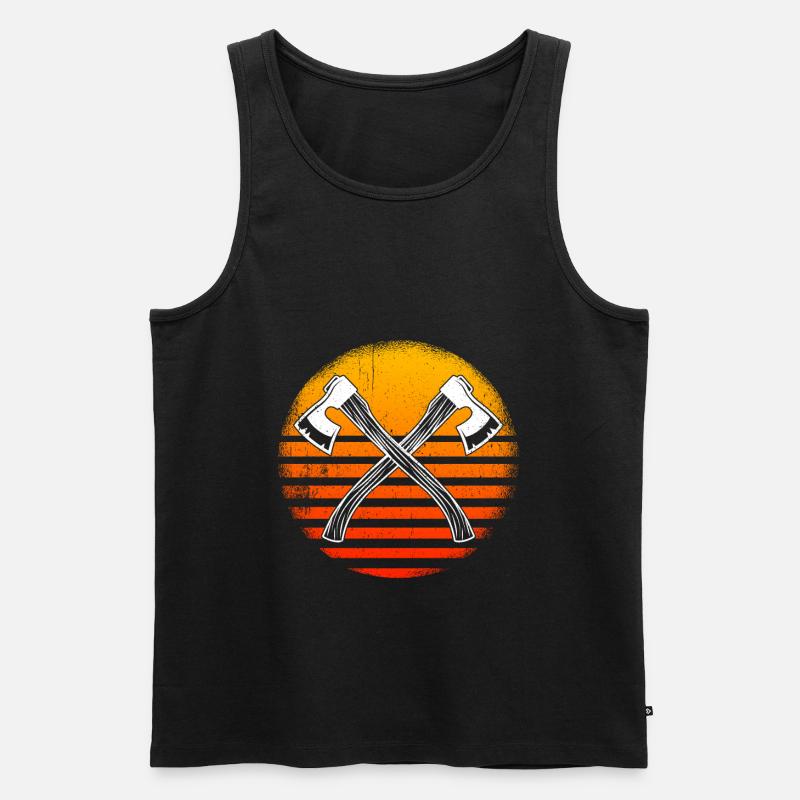 Axt-Wurfäxte Und Tomahawks - Männer Premium Bio Tank Top - undefined