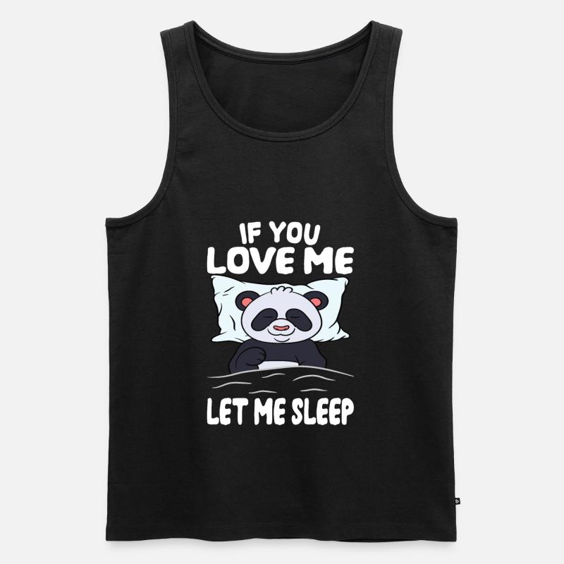 Lass Mich Schlafen Panda - Männer Premium Bio Tank Top - undefined