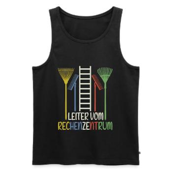 Leiter Vom Rechenzentrum - Garten Wortwitz - Männer Premium Bio Tank Top - Schwarz - Vorne - Michal (187cm)