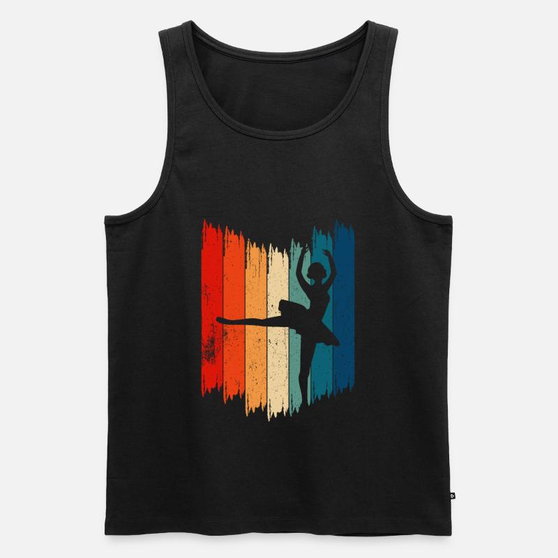 Ballet Dancer Retro Ballet Dancer - Men's Premium Organic Tank Top - undefined