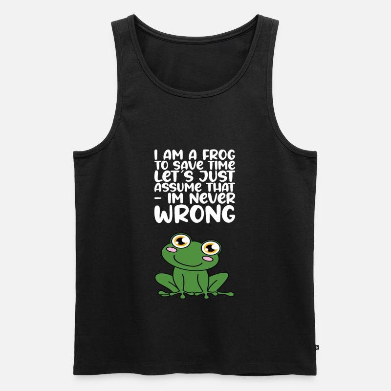Ich Bin Ein Frosch - Männer Premium Bio Tank Top - Schwarz