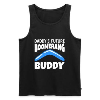 Daddy's Future Boomerang Buddy - Men's Premium Organic Tank Top - black - Front - Michal (187cm)