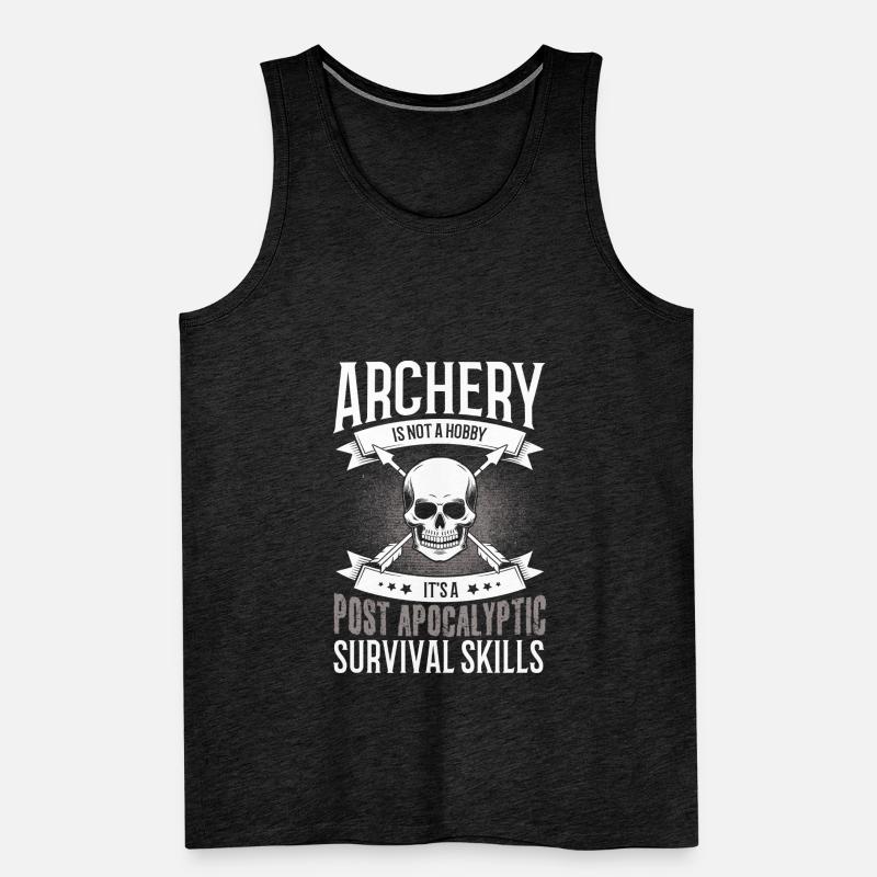 Bogenschießen Pfeil Bogen Bogenschütze Archery Männer Premium Bio Tank Top