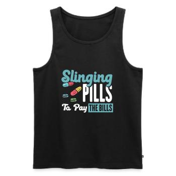 Apotheker Geschenk, Apotheke Pharmazie, Apotheker - Männer Premium Bio Tank Top - Schwarz - Vorne - AI Model Male 178 light (178cm)
