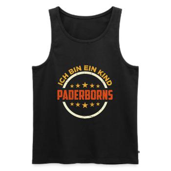 Ich Bin Ein Kind Paderborns Heimatverbunden Stolze - Männer Premium Bio Tank Top - Schwarz - Vorne - Michal (187cm)