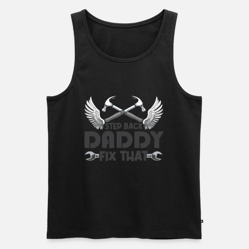 Mr Fix it - Männer Premium Bio Tank Top - Schwarz