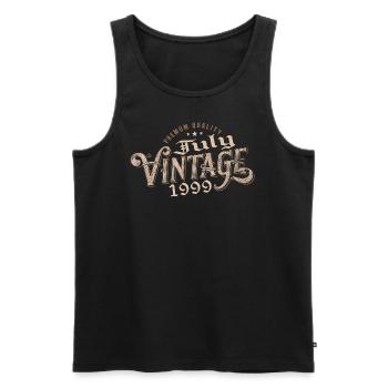 Geschenk Juli 1999 Geburtstag Juli 1999 Juli - Männer Premium Bio Tank Top - Schwarz - Vorne - Michal (187cm)