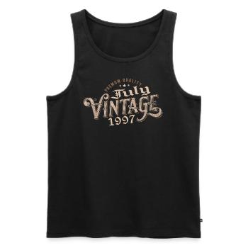 Gift July 1997 Birthday July 1997 July - Men's Premium Organic Tank Top - black - Front - Michal (187cm)