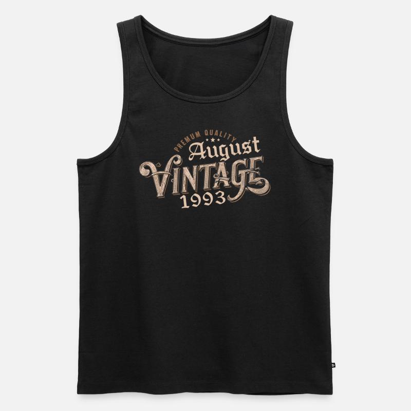 U-32 - Männer Premium Bio Tank Top - Schwarz