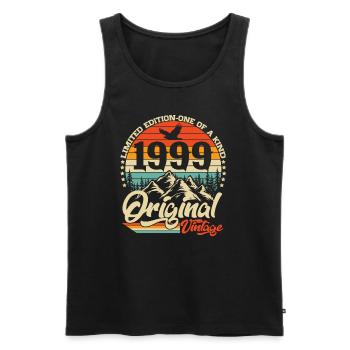 Original 1999 Vintage Retro Cadeau d’anniversaire - Débardeur bio Premium Homme - noir - Devant - Michal (187cm)