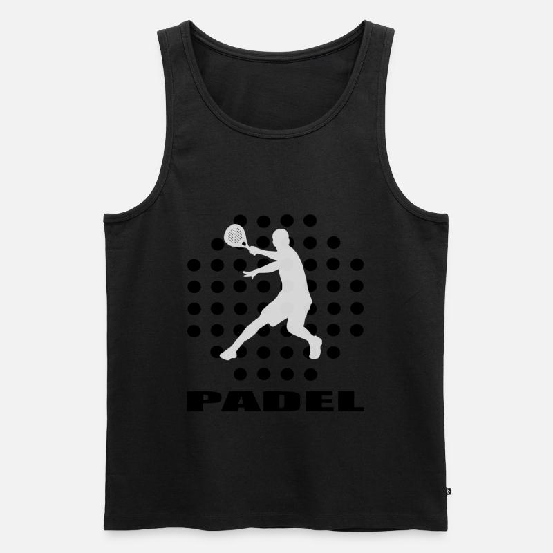 Padel | - Männer Premium Bio Tank Top - Schwarz