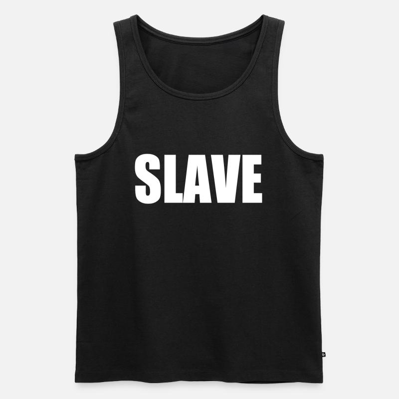 Slave - Männer Premium Bio Tank Top - Schwarz