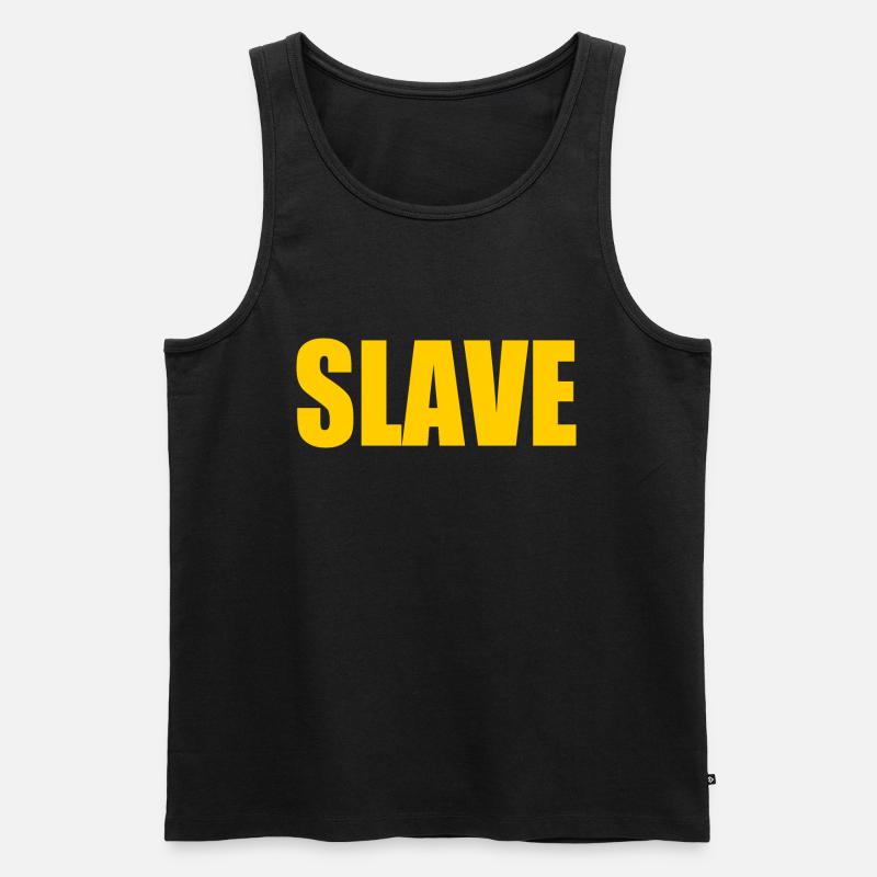 Slave - Männer Premium Bio Tank Top - Schwarz