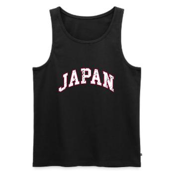 Japan - Men's Premium Organic Tank Top - black - Front - Michal (187cm)