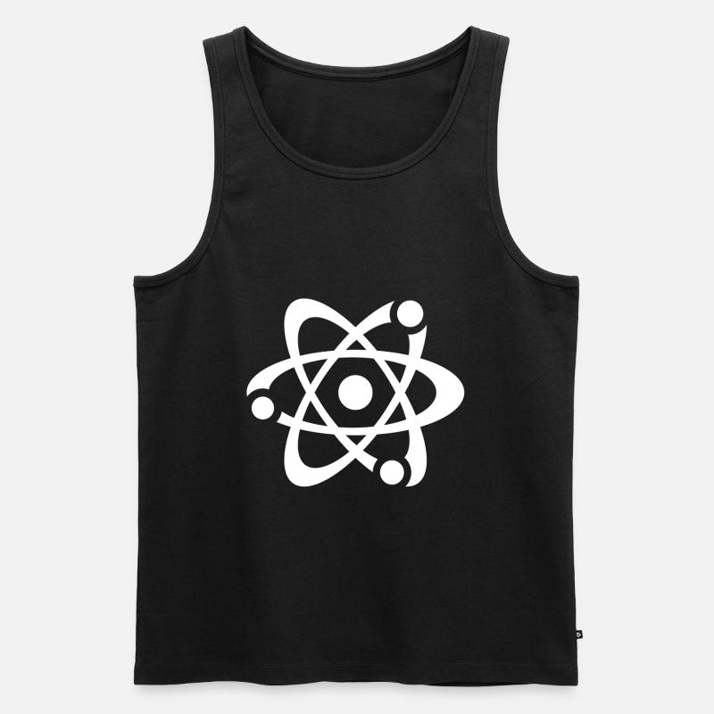 Atom - Männer Premium Bio Tank Top - Schwarz