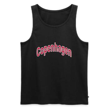 Copenhagen - Men's Premium Organic Tank Top - black - Front - AI Model Male 178 light (178cm)