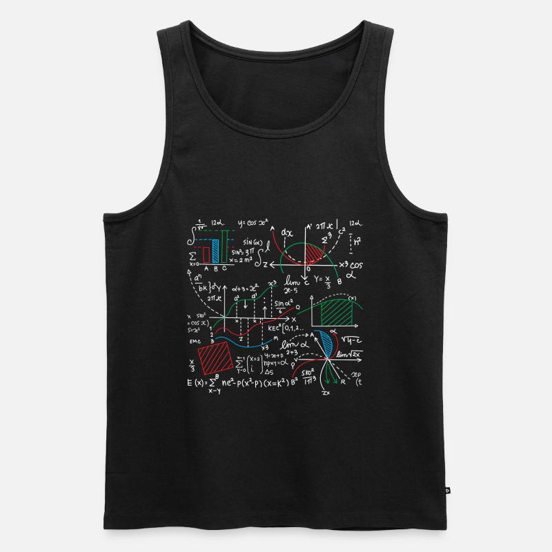 Math equation lover math - Men's Premium Organic Tank Top - black