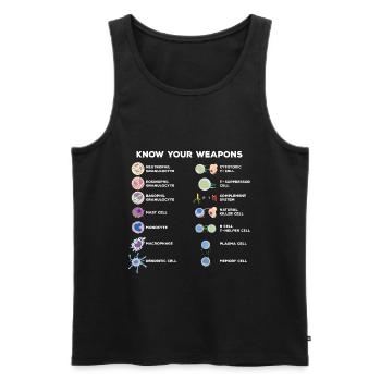 Wissenschaft Experimente - Männer Premium Bio Tank Top - Schwarz - Vorne - AI Model Male 178 light (178cm)