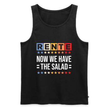 Lustige Rentner Sprüche Deutsch Lehrer Denglisch - Männer Premium Bio Tank Top - Schwarz - Vorne - Michal (187cm)